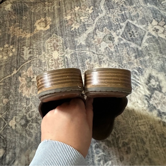 Indigo Rd Brown Pleather Mules - Picture 2 of 4